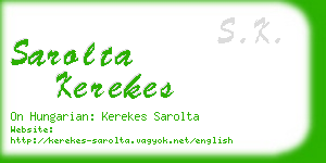 sarolta kerekes business card
